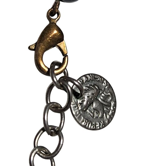 Boho Southwest Black Beaded Feather Charm Necklace Fashion Jewelry Women - Picture 3 of 6